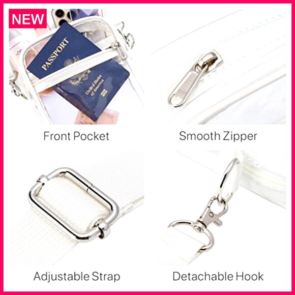Clear Crossbody Bag for Stadium Events, Concerts, Game Day - Picture 7 of 7